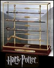 The wands of the Triwizard champions from Harry Potter and the Goblet of Fire are faithfully reproduced and come in a handsome display. Includes four wands, display stand and cover